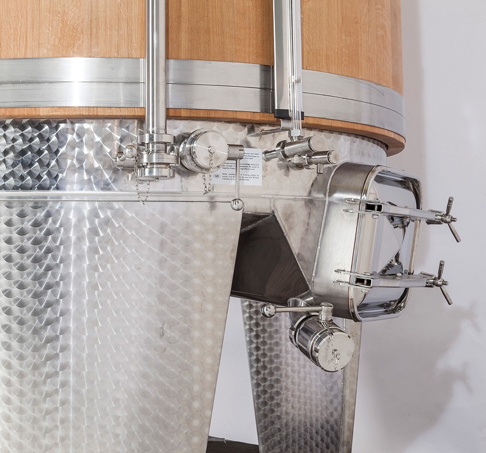 316 CUVE INOX CHENE FERMEES FSMO 100X100 | Schiélé CUVE INOX enveloppe en CHENE FERMEE (FD-MKEH) de Speidel Riedisheim 0