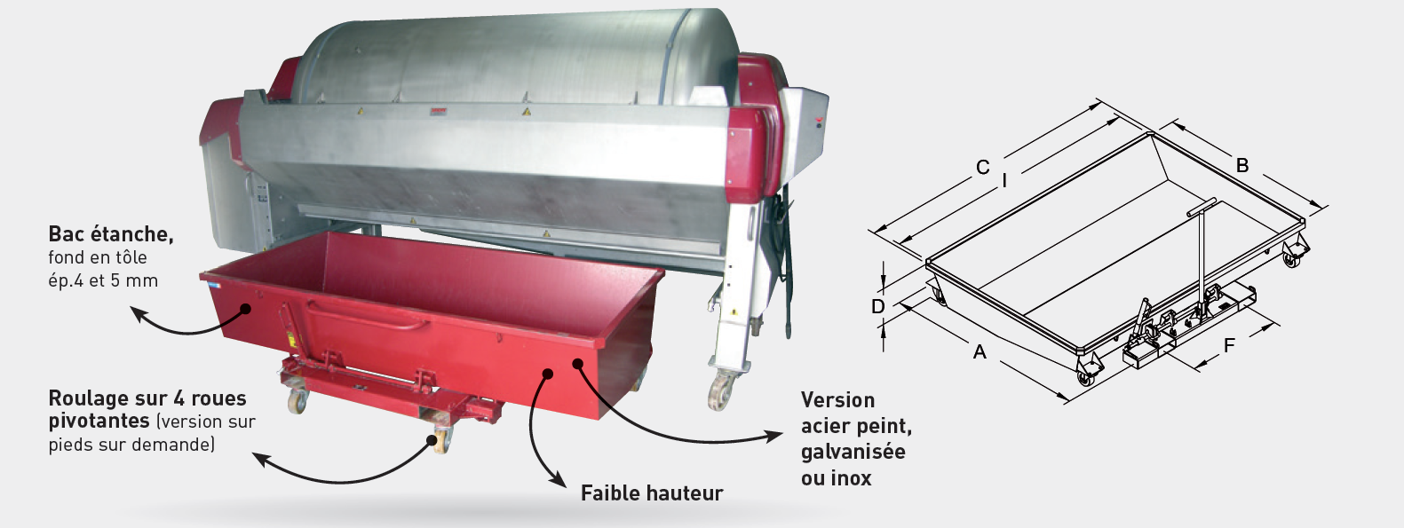 Bac à marc à hauteur réduite Sélestat 0