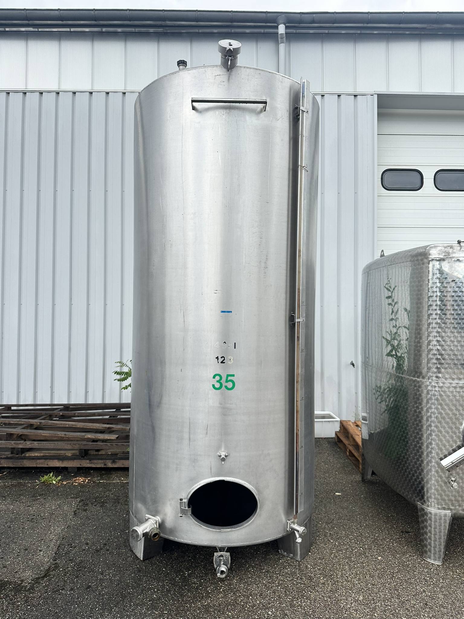 Cuve Inox cylindrique 49hl Guebwiller 0